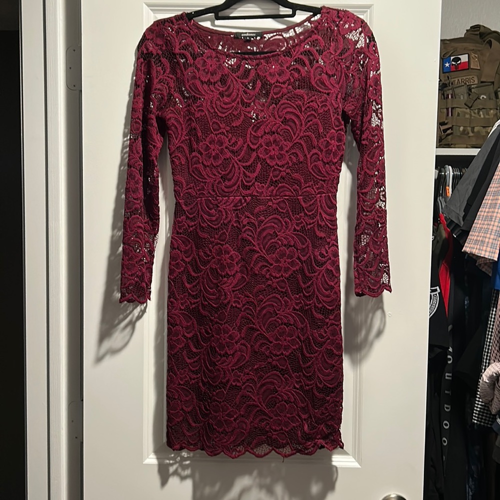 Lace Red Dress